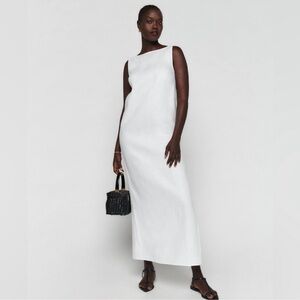 Reformation Marcie Dress White Linen NWOT